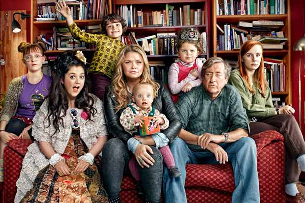 A Raised by Wolves family snap. Photograph: Adam Lawrence/Channel 4